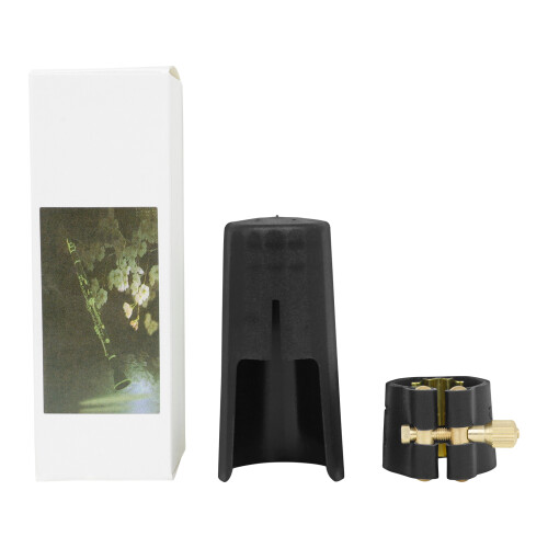 Saxophone Leather & Metal Clip + Cap JS02/03/04, Durable, Adjustable 2