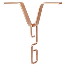 Adaptateur de gouttière en chaîne de pluie en forme de V,-Or