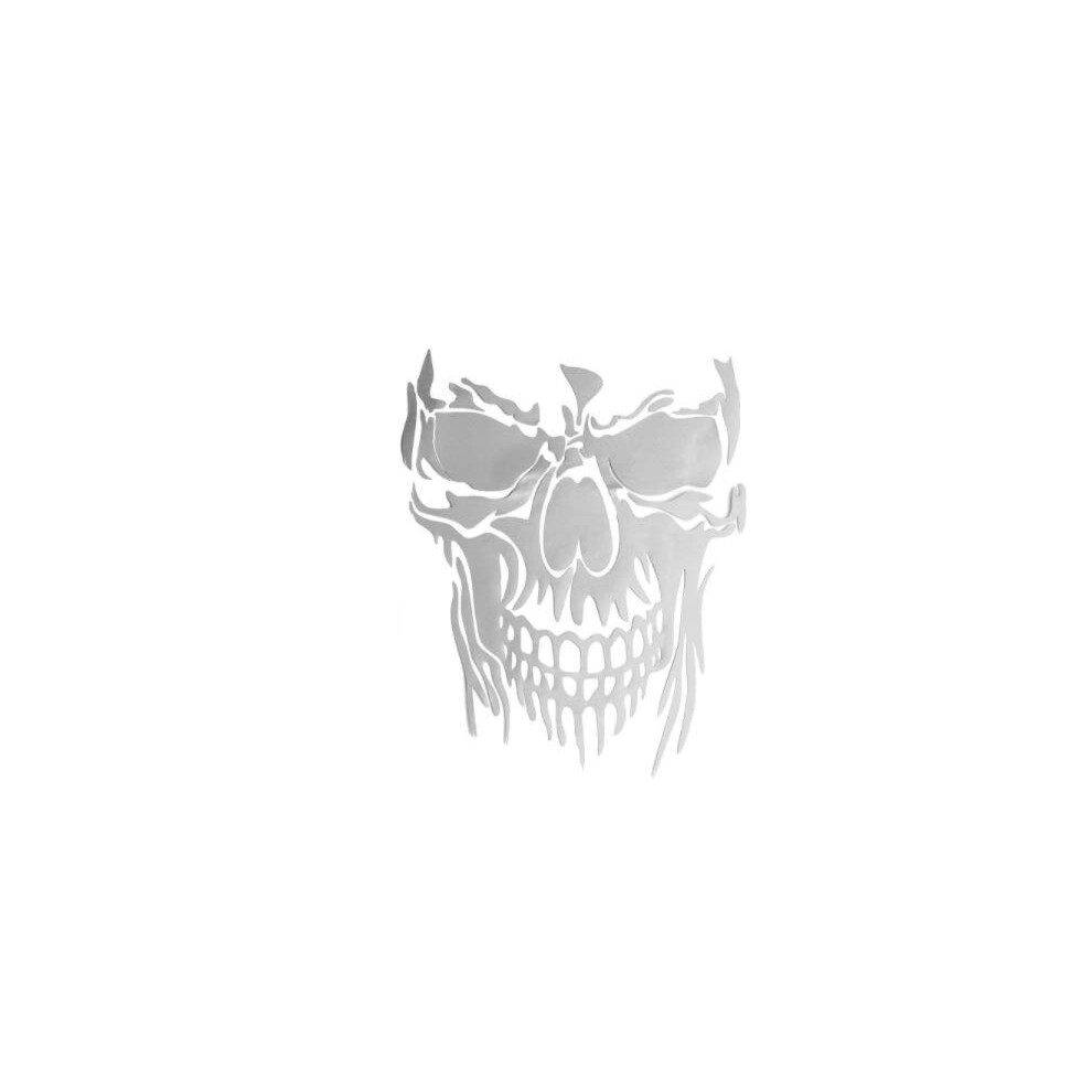 Skull Hood Car Stickers Universal Vinyl Decals 23 X 29.5 Cm For Auto Body Truck Tailgate Window Door White 9189345449765