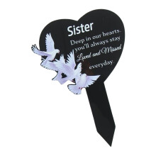 Plaque commémorative en forme de cœur résistante aux-Style 5