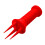 Soil Aerator Plant Digging Fork Manual-Red 5cmx5cmx15cm 1