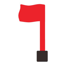 Red Mailbox Sign Heavy Duty Outdoor Sticky Pads Withstands