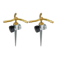 Sprinkler Head with 3 Arms Brass Nozzle for Precise Lawn and