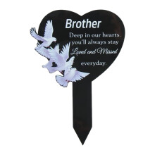 Memorials Plaque For Parent Heart Shape Lasers Engraved-Style 1