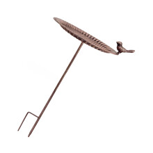 Antique Iron Bird Feeder Large Capacity Rural Garden Decoration