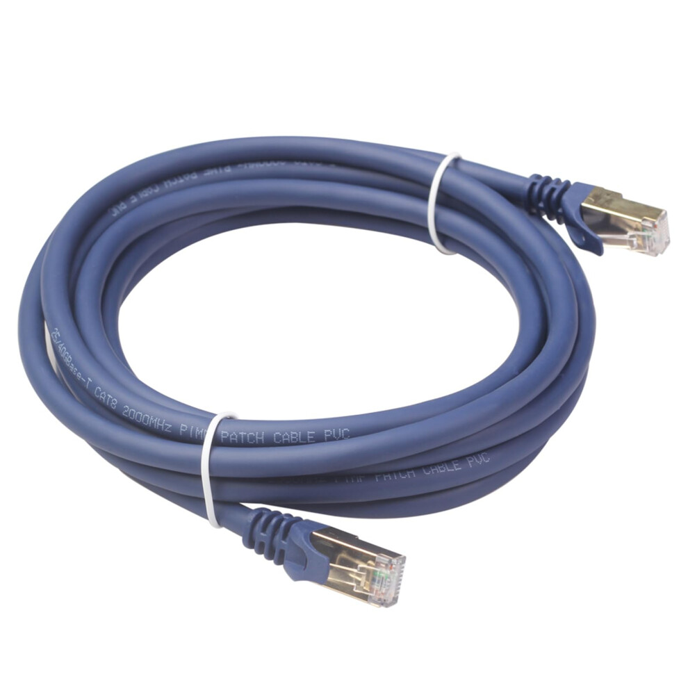 Cat8 Ethernet Cable Flat Networking Cord 40Gbps 2000Mhz 15M Length For Modem Router Pc 9189345450020