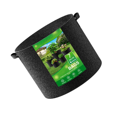 4 stuks herbruikbare niet-geweven tuintas-7 gallons