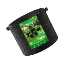 4 stuks verdikte stoffen kweekpotten met stevig-10 gallons
