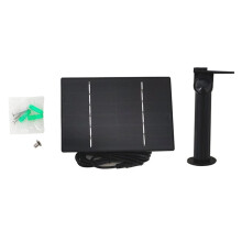 Panel Solar de 4 W, Resistente Al Agua, Tipo C, con Carga USB y Control Remoto para Cámara de Seguridad.