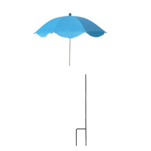 Adjustable Plant Umbrella Lace Side Garden Decors-Blue lace