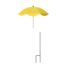 Adjustable Plant Shades Umbrella for Outdoor Plant-Yellow lace