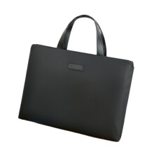 Business Bag Adjustable Handbag Laptop Bag For Business Travel Office Black Leather