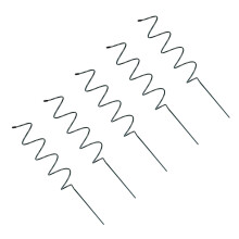 5PCS Twisted Plant Stakes Garden Support Rods-Spiral rod