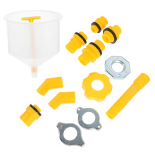 Coolant Filling Funnel Kit Radiator Bleeder Tool Diesel Engine Compatible Pressure Stopper