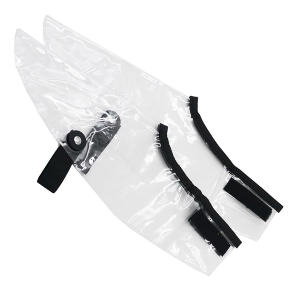 Haircut Shoes Cover For Barbers  Transparent, AntiHair, WearResistant Shoe Cape, Large Invisible Fit