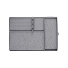 Silicone Grill Mat Drip Management Gray Nonstick Dishwasher Safe Grill Compatible
