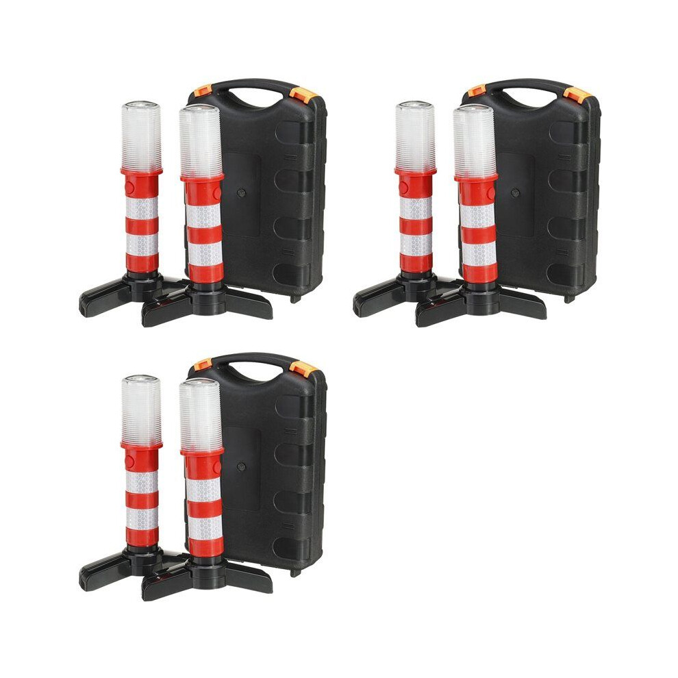 6Pcs Led Emergency Road Flash Flare Roadside Beacon Safety Strobe Warning 4711138644986