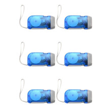 6X Hand-Press LED Flashlight Lantern Dynamo Flashlight LED Emergency Home Dynamo Torch Lamp Self-Charging