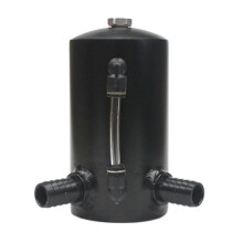 Car Styling Universal Oil Catch Tank Reservoir Engine Fuel Seperator Can Aluminum 500ml 2x19MM