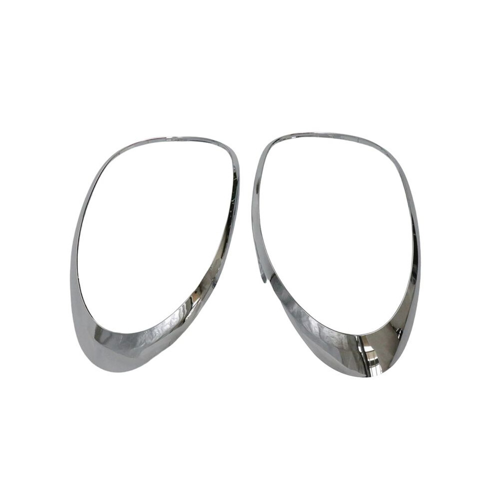 Left+Right Chrome Taillight Surround Cover Trims For 500L 2014 - 2020 68235996Aa 68235995Aa Silver 6132083845316