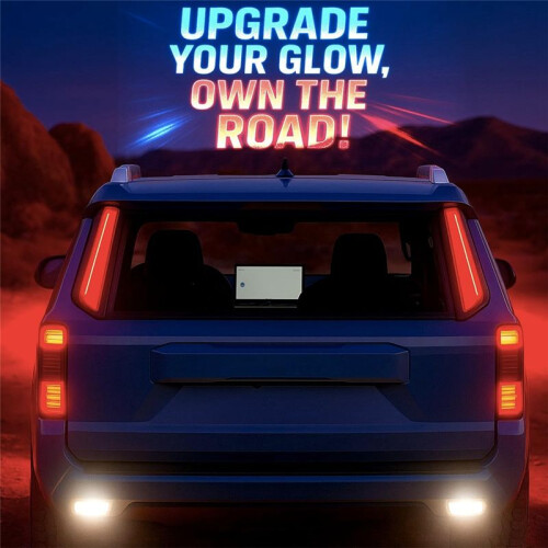 Rear Bumper LED Tail Light Brake Light for  4Runner 2025 Trunk Pillar Tail Light Sequential Turn Signal Light 1