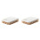 2X Egg Holder for Refrigerator Household Egg Box, Preservation Box, Transparent Plastic Storage Box, Egg Box White 1