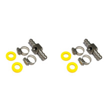 2 Set 3/8 Inch Fuel  Fuel Pressure T-Fitting Adapter for Fuel Pressure Gauge Sensor T-Fitting Adapter Connector
