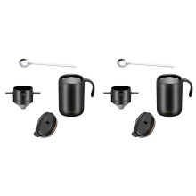 2X Handgewaschene Kaffeetasse, Handgewaschene Tropfende Isolierkaffeetasse, Tragbares Kaffeebrühset