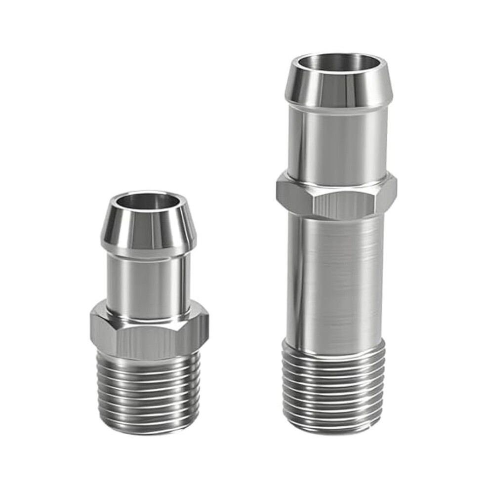 2Pcs Heater Hose Fittings,5/8In Intake Fitting 3/4In Water Pump Fitting For Block For Chevy Engines 283 305 307 350 400 6033149725323