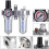 2X Lufttrycksregulator, Luftkompressorfilterregulator, SFC300 3/8 Fuktfällningsrengöringsseparator 6