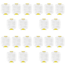 Zahnkissen-Kronenbox, 20 Stück, Transparente Membranfolie, Vitrine, Zahnboxen, Zahnkronen- und Brückenbox