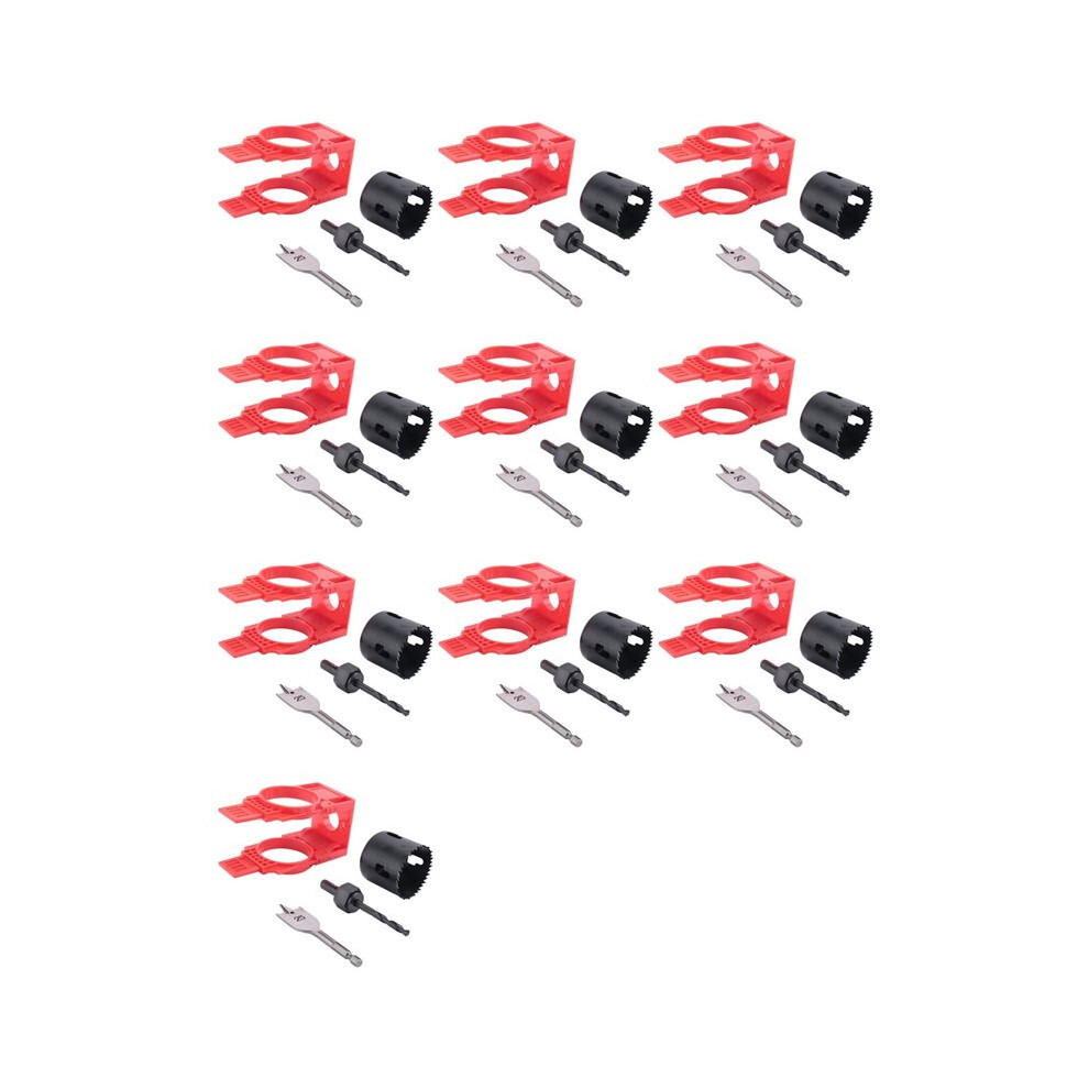 10X Door Lock Installation Kit,Door Hole Drilling Kit For Deadbolts And Locksets With Guide Template, Door Lock Hole Saw 4712276446647