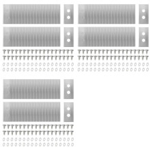 108Pcs Replacement Blades with Washers Screws for Luba & Yuka All Series, Replacement Robotic Lawnmower Blades