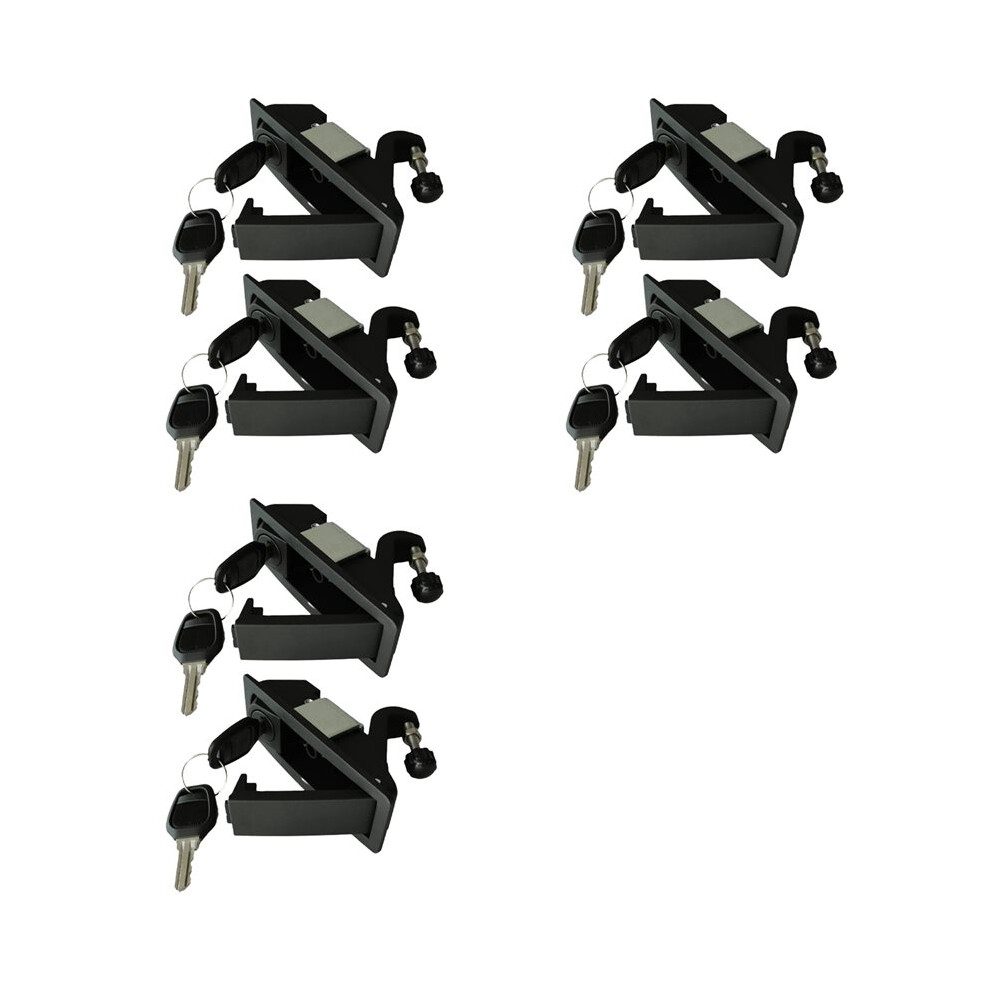 6Pcs Compression Lock Trigger Lock Zinc Alloy Adjustable Lever Hand Operated Compression Flush Black 6032472850047