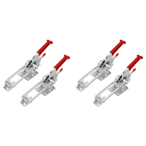 4 Pack Toggle  Clamp, Heavy Duty Latches, 2000Lbs Holding Capacity Adjustable  Lock, Smoker Clamps