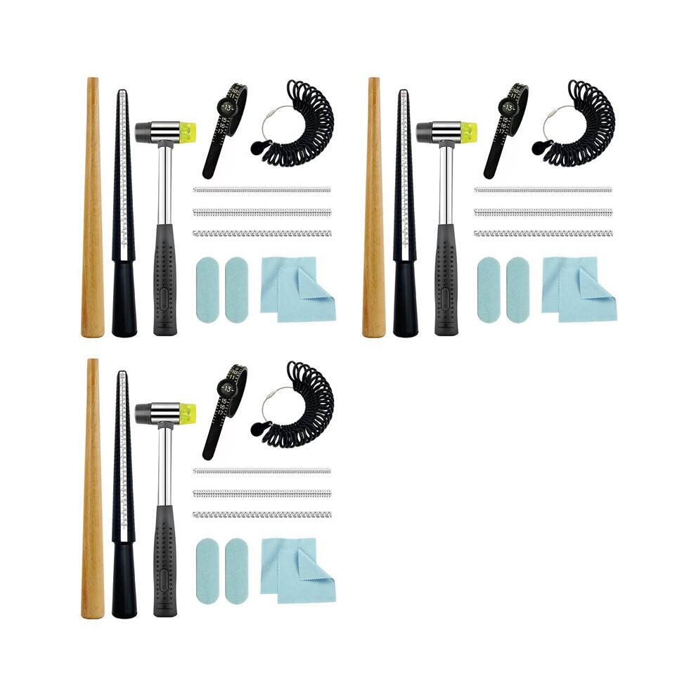 3X Ring Mandrel Ring Sizer Tool Ring Measurer With Quarter Sizes Finger Size Measuring Ring Shaper To Fix Bent Rings 4714174438625