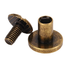 Chicago-Schrauben 200-Set 9,5x8 mm Bronze Buchbindung