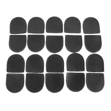 40 Stück Echtes Leder Reißverschlussstopper DIY Handgefertigt Schwarz Mehrzweck