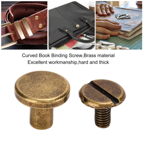 Chicago-Schrauben 200-Set 9,5x8 mm Bronze Buchbindung 2