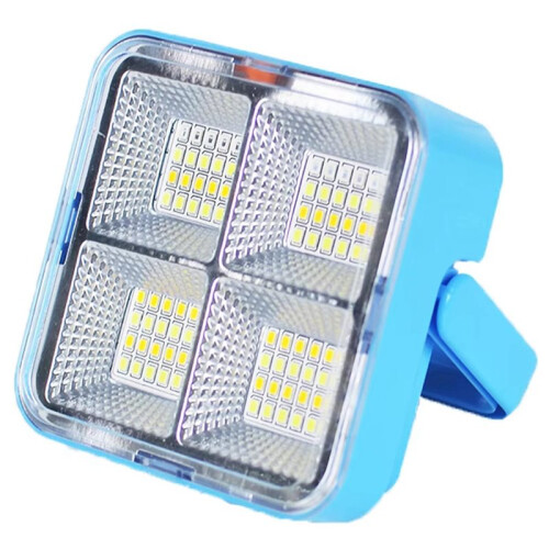 2X Rechargeable Solar LED Spotlight - USB Outdoor Floodlight, Powerful Projector Construction Lamp 1