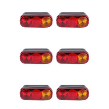 6X Excavator Rear Turn Signal Lamp Rear Brake Tail Lamp for JCB 2CX 3CX 4CX Project 12 & 21