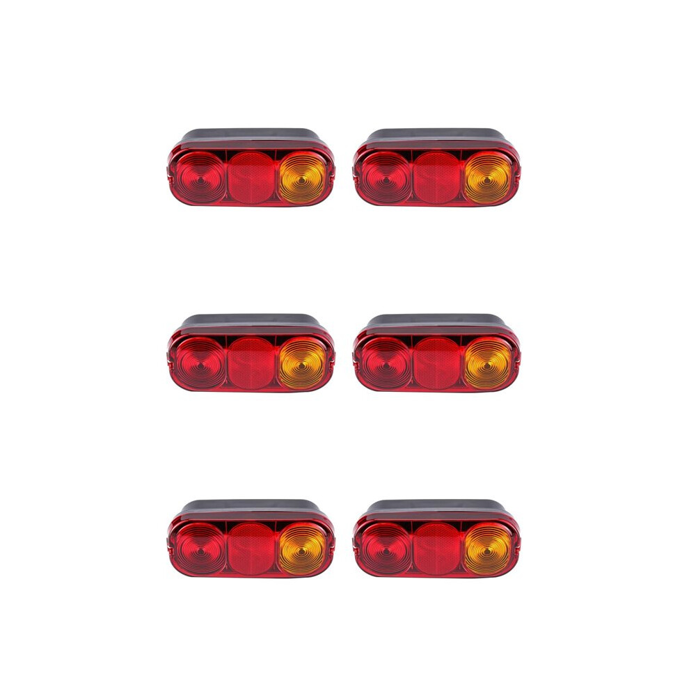 6X Excavator Rear Turn Signal Lamp Rear Brake Tail Lamp For Jcb 2Cx 3Cx 4Cx Project 12 & 21 4711242147946