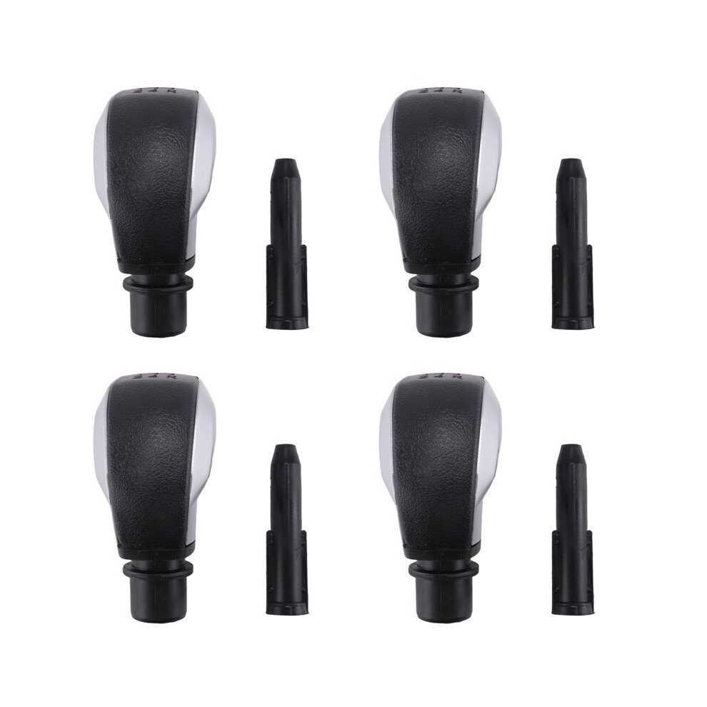 4X 5-Speed Gear Shift Knob Shifter For 605 406 205 407 Saxo Xsara Black/Silver 4711043826309