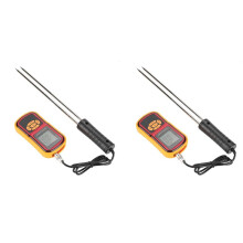 2X GM640 Moisture Meter Portable Digital LCD Grain Moisture Temperature Meter for Wheat Rice Corn Bean