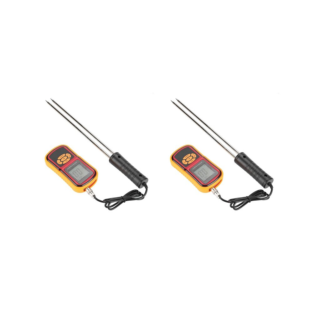 2X Gm640 Moisture Meter Portable Digital Lcd Grain Moisture Temperature Meter For Wheat Rice Corn Bean 4711462112434