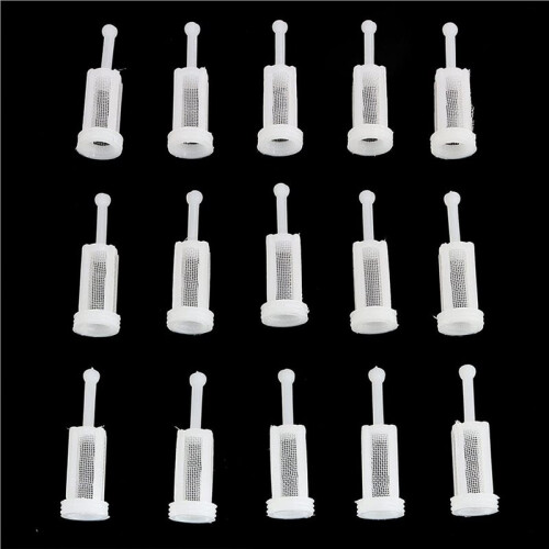 120Pcs Universal Spray Tool Filters Disposable HVLP Gravity Feed Paint Strainers Fine Mesh, White 2