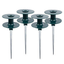 4 Pack Garden Hose Guide Spikes, Hose Guide Zinc Spike Garden Hose Guide with Metal Spike Water Hoses Spike