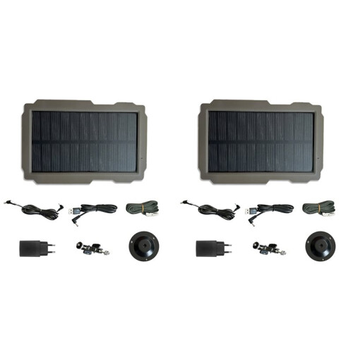 2X Camera SP-03 Trail Camera Solar Panel Kit for Suntek Trail Camera All Model Camera Panel Charging Panel EU Plug