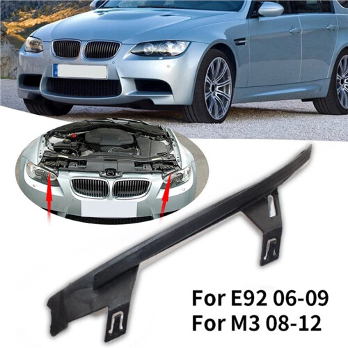 2Pair Car Front Headlight Shell Cover Strips Trims Headlight Sealing Gasket for  3 Series E92 E93 M3 2