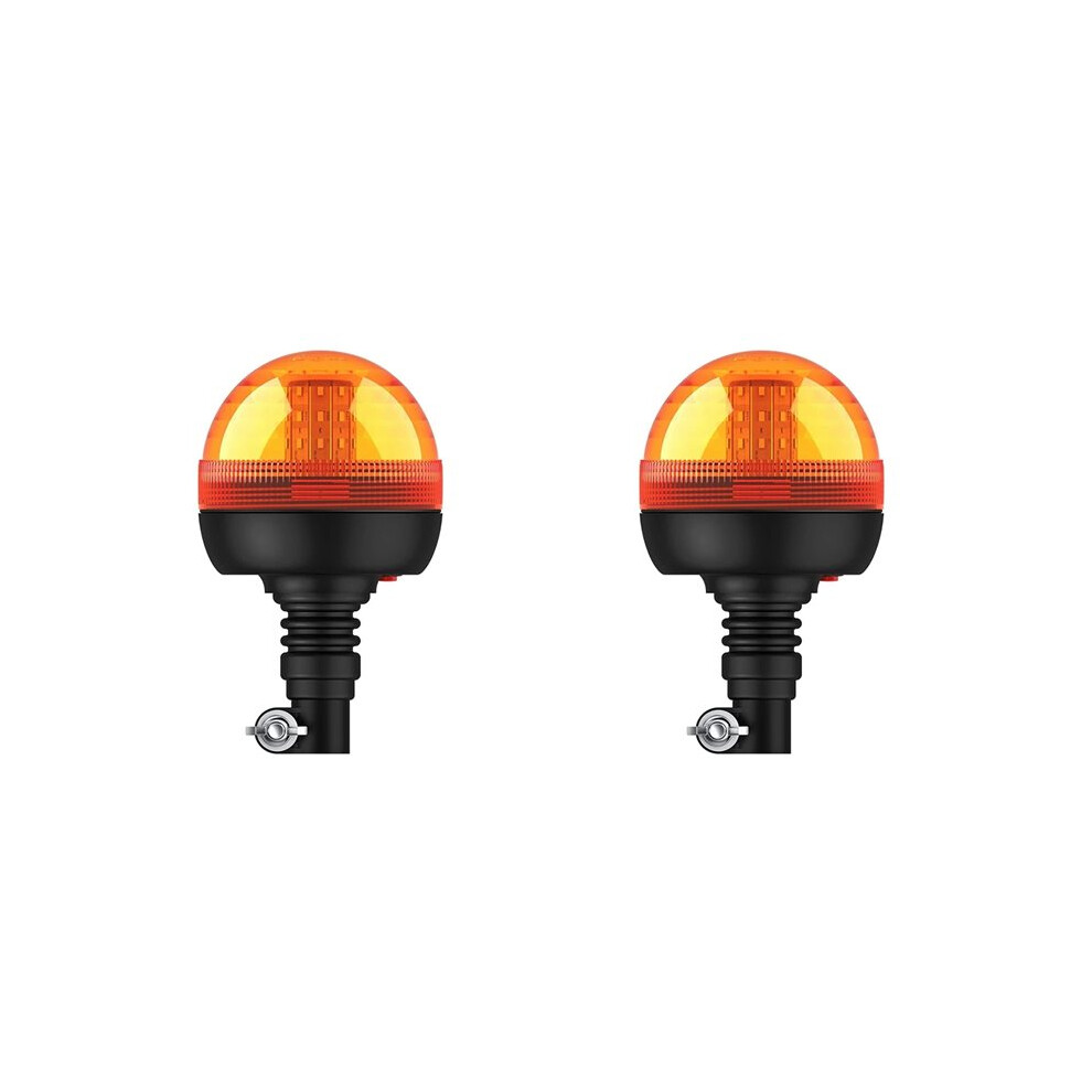 2X Led Rotating Warning For Tractor Truck Flashing Flexible Emergency Strobe Lamp Beacon Forestry Light/Amber 6033581134943